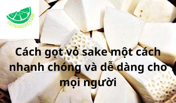 Cách gọt vỏ sake một cách nhanh chóng và dễ dàng cho mọi người